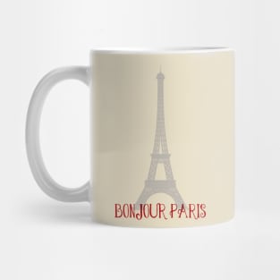 Bonjour Paris Mug